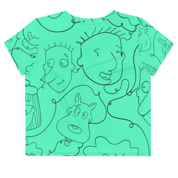 Mint Funnie Crop Tee - Image 2