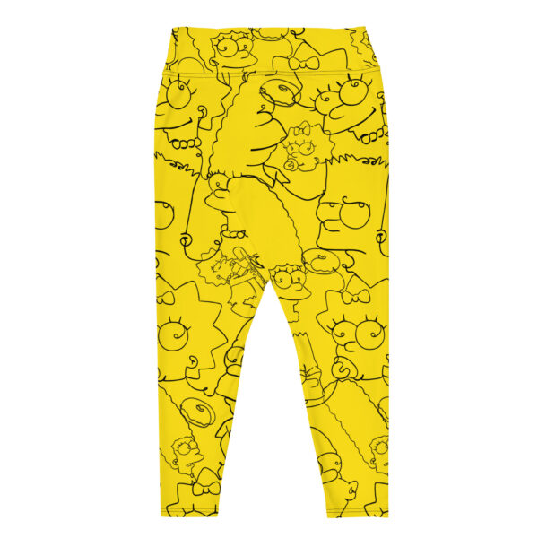 Simpsons Print Plus Size Leggings - Image 2