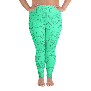 Mint Funnie Plus Size Leggings