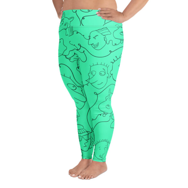 Mint Funnie Plus Size Leggings - Image 3