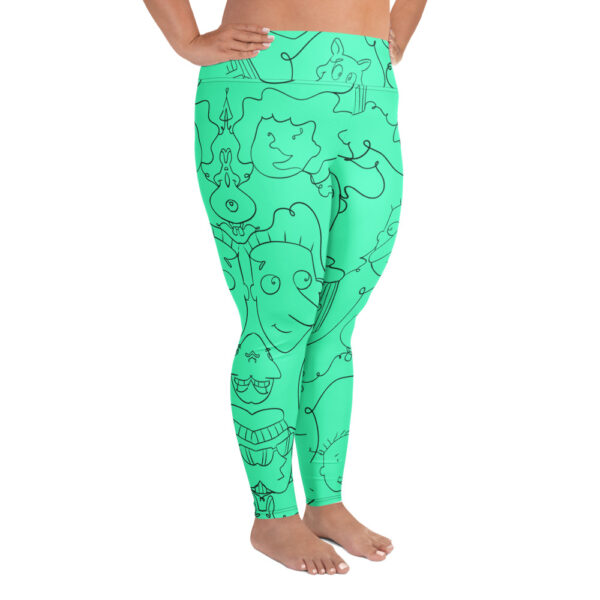 Mint Funnie Plus Size Leggings - Image 4